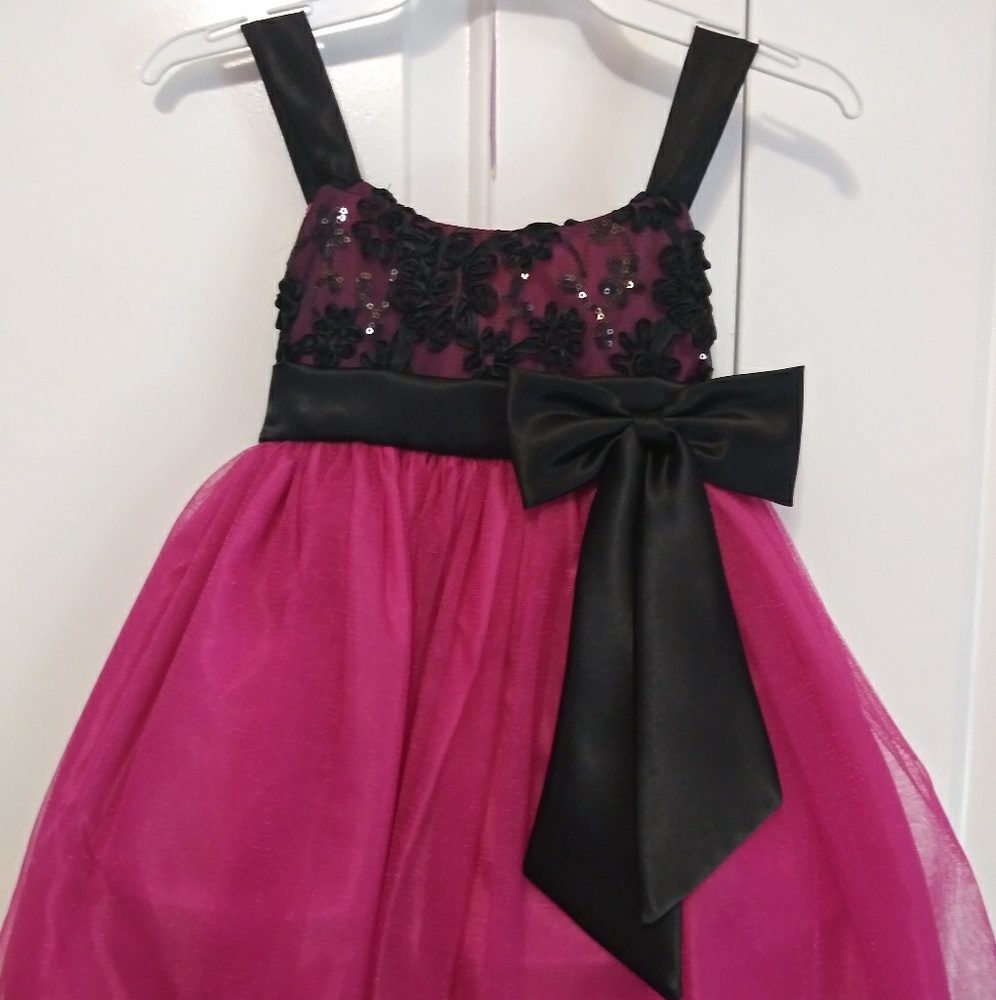 Hot pink dress